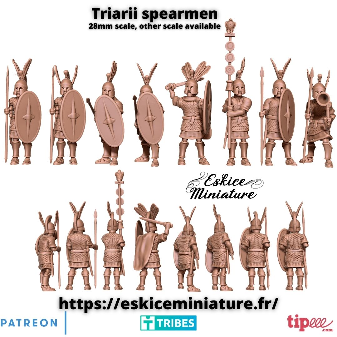 Triarii spearmen - 28mm